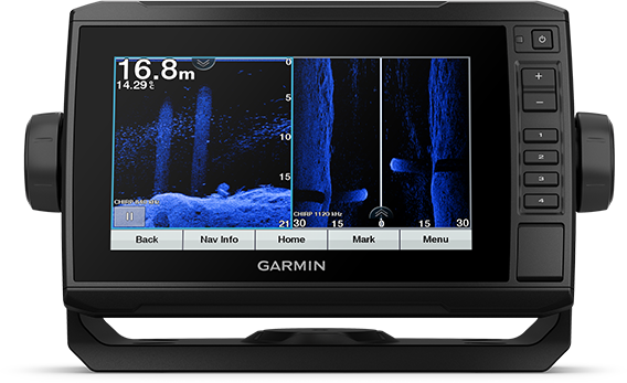 ECHOMAP UHD 72sv with transducer screen